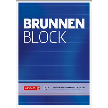 Блокнот Brunnen, склеенный, линейка, 70 гр/м2, А5, 50 листов В линейку - 4